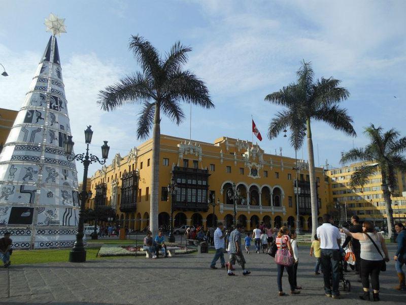 Öffentlicher Platz in Lima, Peru